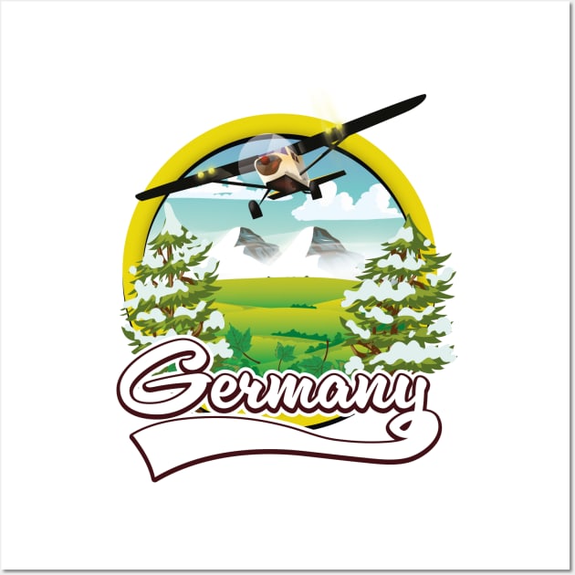 Germany travel logo Wall Art by nickemporium1